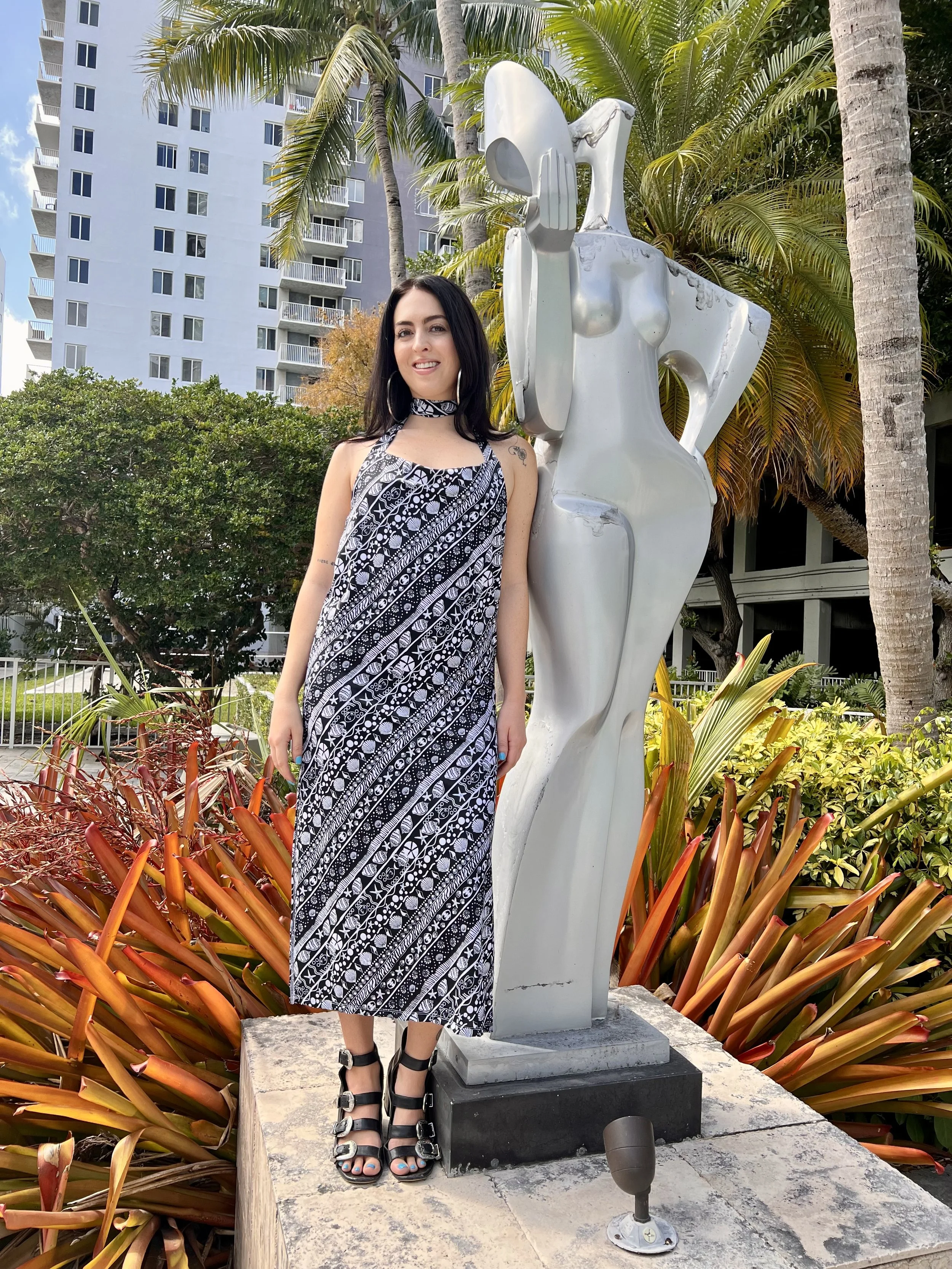 Seashell Halter Dress  J.Papa