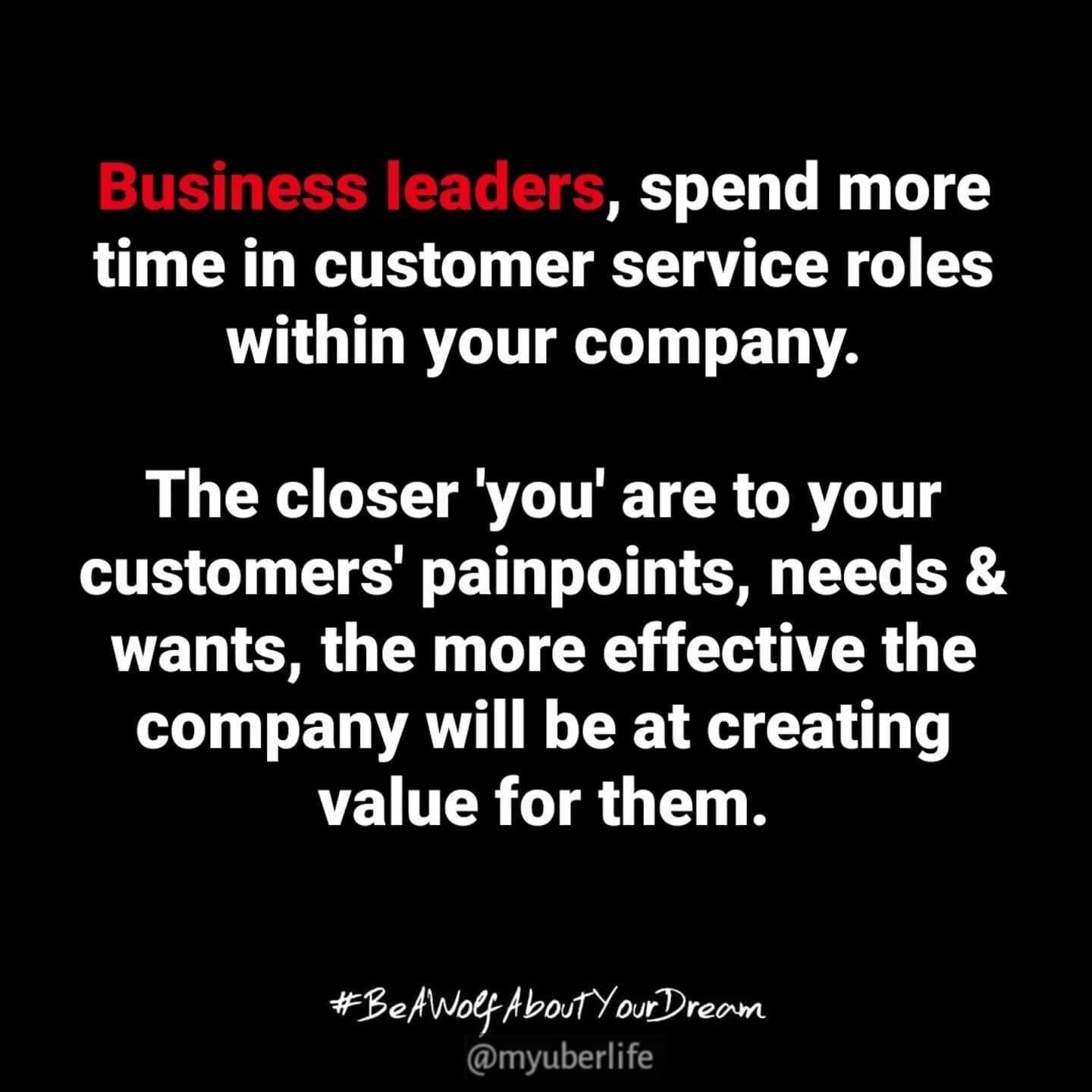 Especially high ranking corporate executives out there - if you care about the long term growth of your companies, you should follow a plan to work hands-on in a role that puts you close to the action, having direct customer communication.
-
For inst