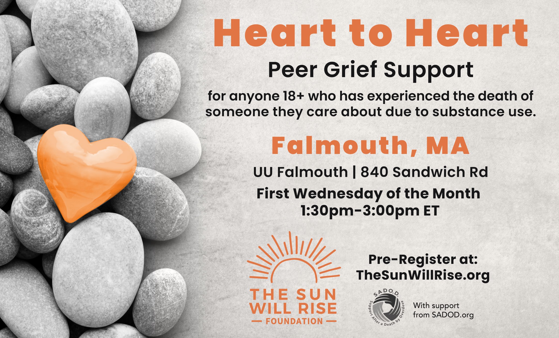 Grief Group Pre-Registration — The Sun Will Rise Foundation
