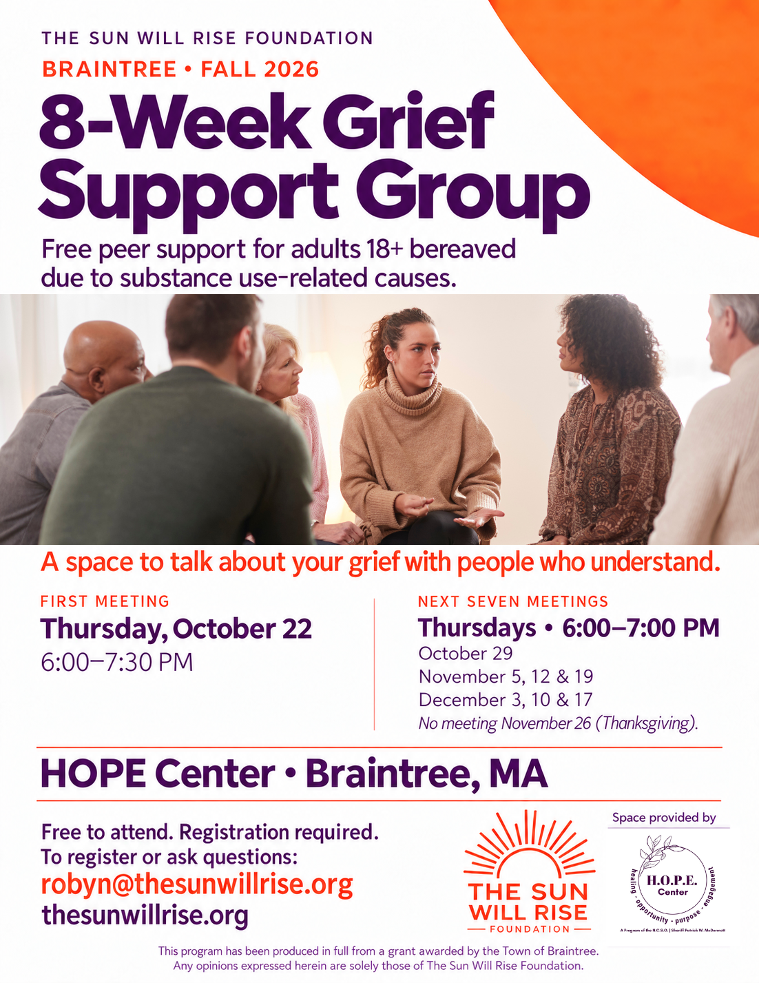 8 Week Grief Support Group