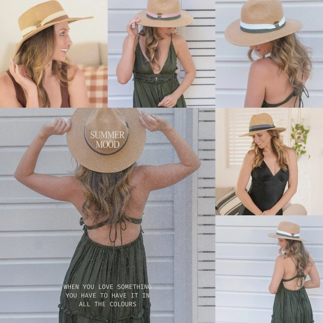 Discover our stunning ribbon hats available in four vibrant colour variations. When you truly adore an item, it makes sense to have it in every shade, doesn&rsquo;t it? 🤩⁠
⁠
Hats: Susan, Shay, Sunny and Layne⁠
⁠
#sundaise #sundaisehats #hats #fedora