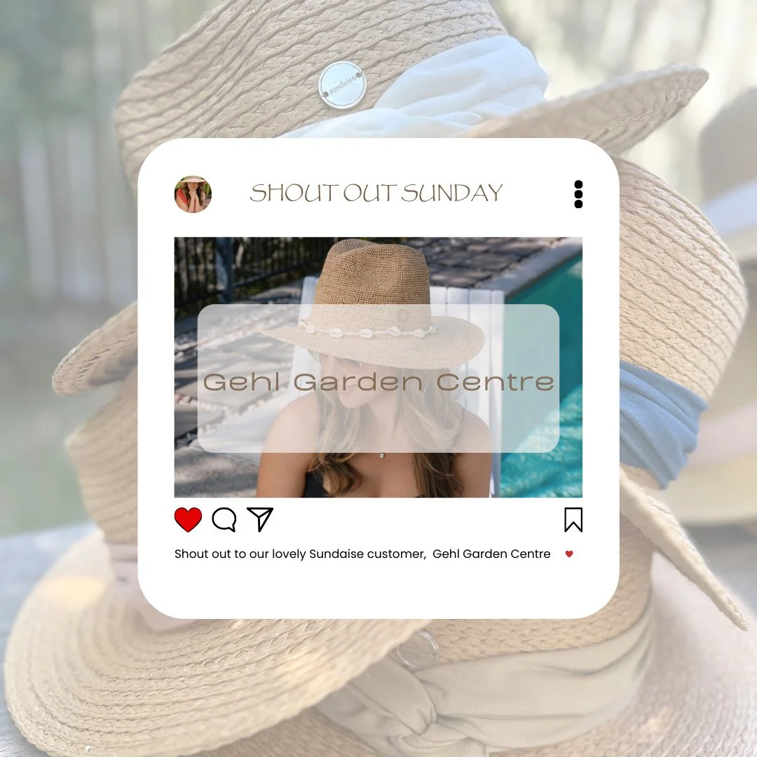 📣SHOUT OUT SUNDAY - Shout out to the Gehl Garden Centre in Goulburn NSW 🍃🌼Thank you for your support!⁠
⁠
⁠
⁠
⁠
#sundaise #sundaisehats #hats #gardening #gardenhats #widebrimhat #summerstyle #sunprotection #beachstyle #instyle #style #instafashion 