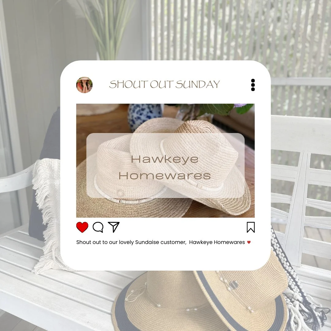 📣SHOUT OUT SUNDAY - Shout out to the wonderful Hawkeye Homewares!⁠
Thank you for your support! 🤩⁠
⁠
⁠
⁠
#sundaise #sundays #shoutout #supportingbusiness #smallbusiness #womeninbusiness #sundayfunday #fashion #sundaymorning #sundayvibes #photoofthed