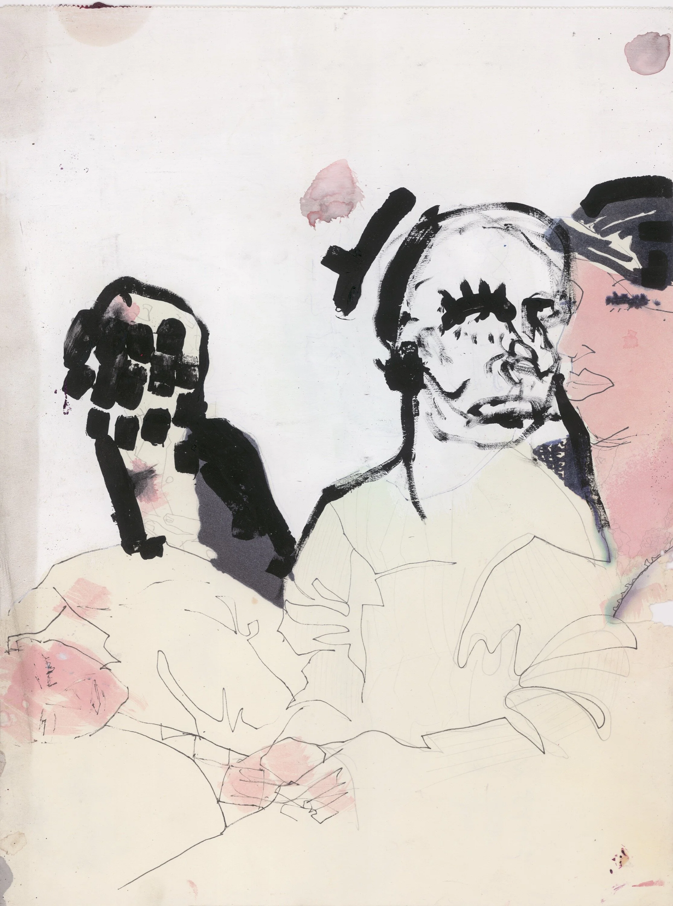 acrylic, marker, and ink on paper, 40x30 cm, 2011