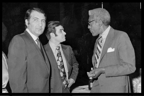 Hussein with Bayard Rustin, Advisor to MLK