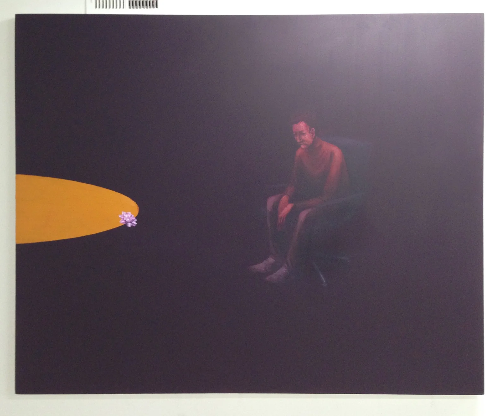  KSIC-TV (pink bow) 014 oil on canvas 53-1/2 x 67 