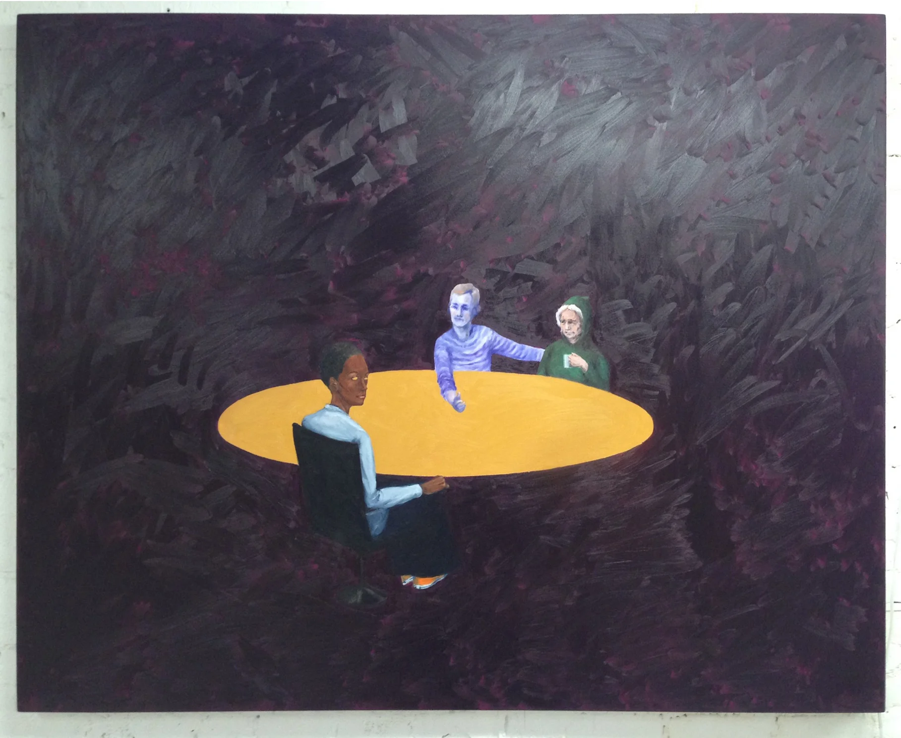  KSIC-TV (kids) 014 oil on canvas 53-1/2 x 67 