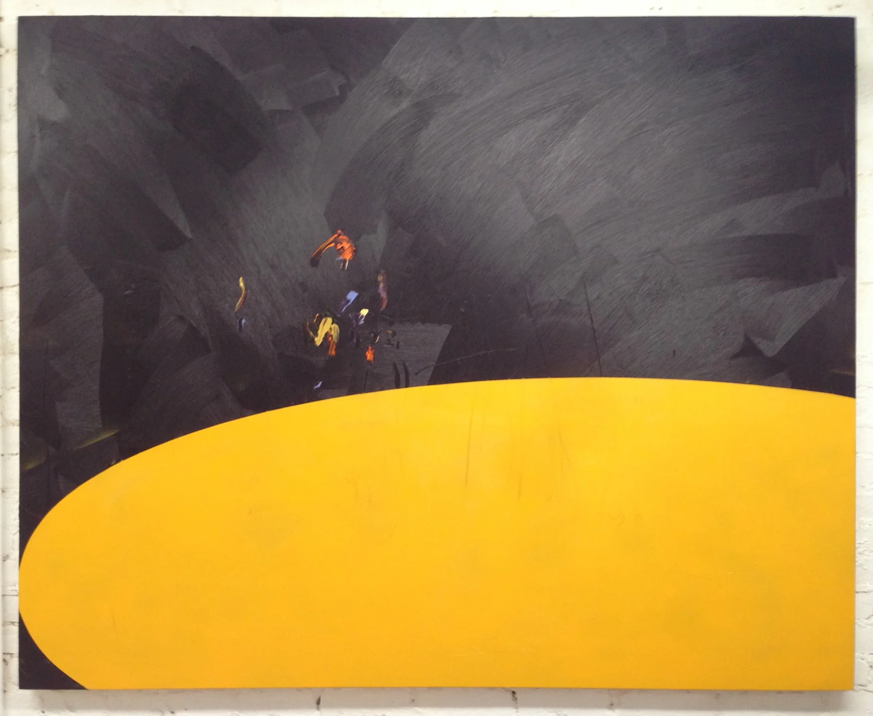  KSIC-TV (blobs) 014 oil on canvas 53-1/2 x 67 