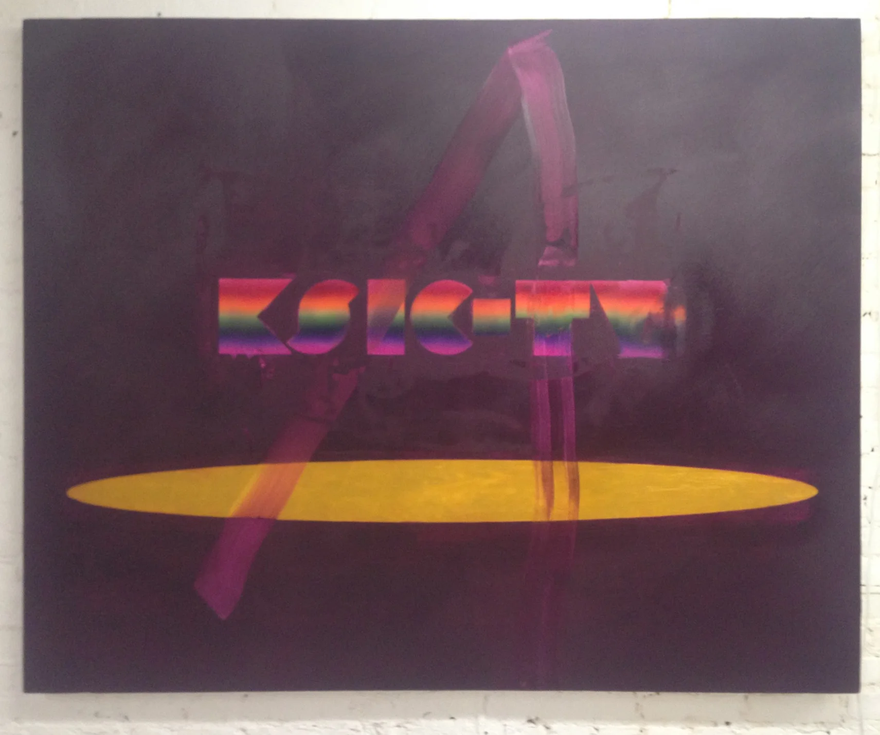  KSIC-TV (logo) 014 oil on canvas 53-1/2 x 67 