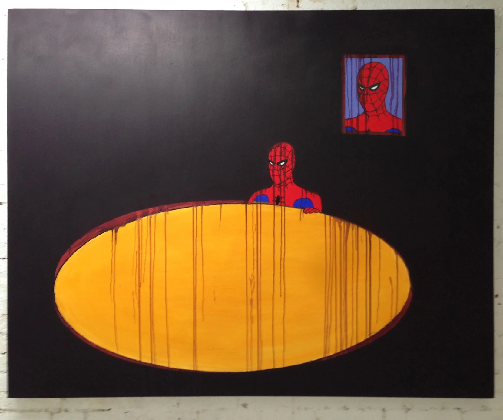  KSIC-TV (70's spidey) 014 oil on canvas 53-1/2 x 67 