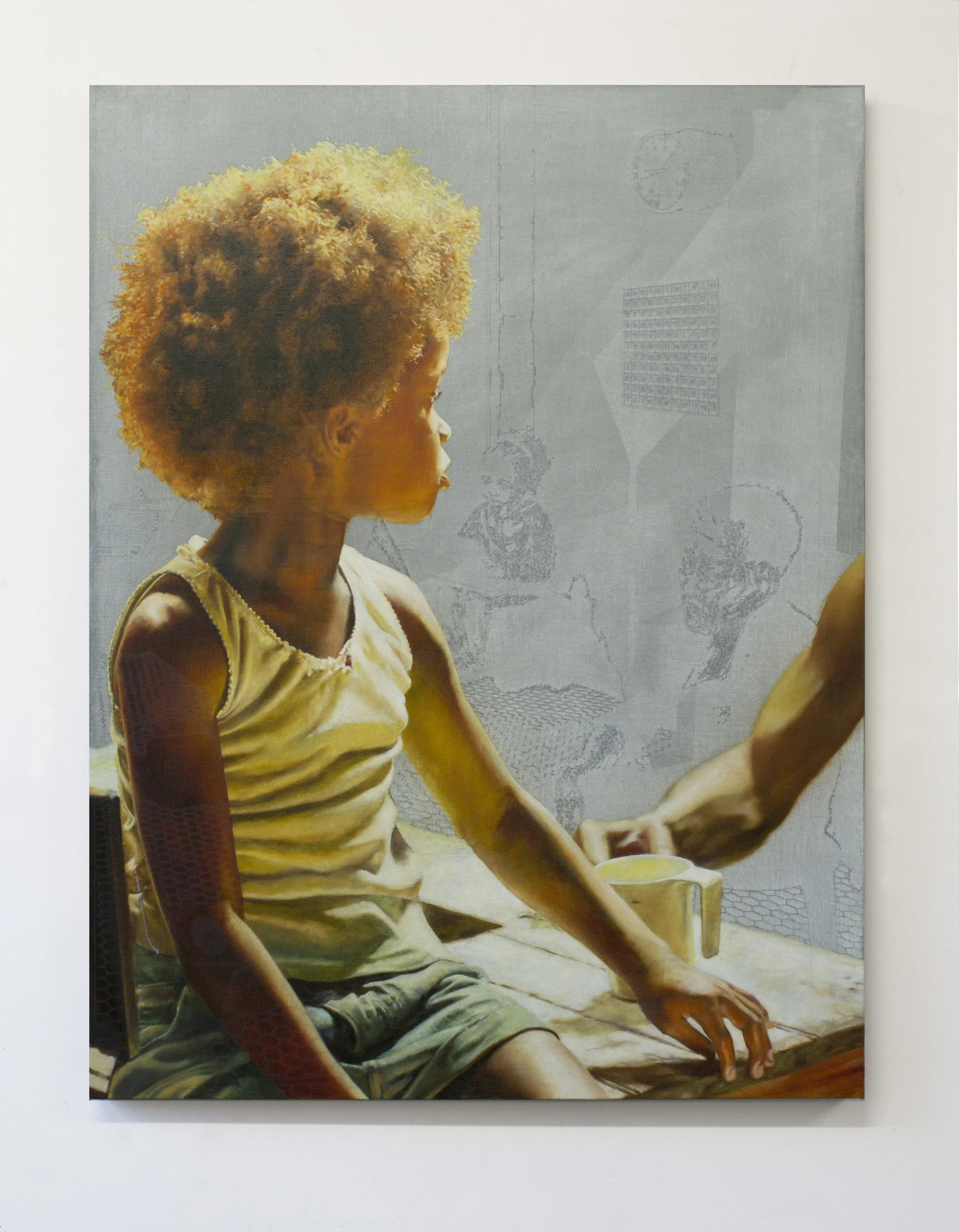 Study for Hushpuppy 2017 oil on linen 38 x 29 inches