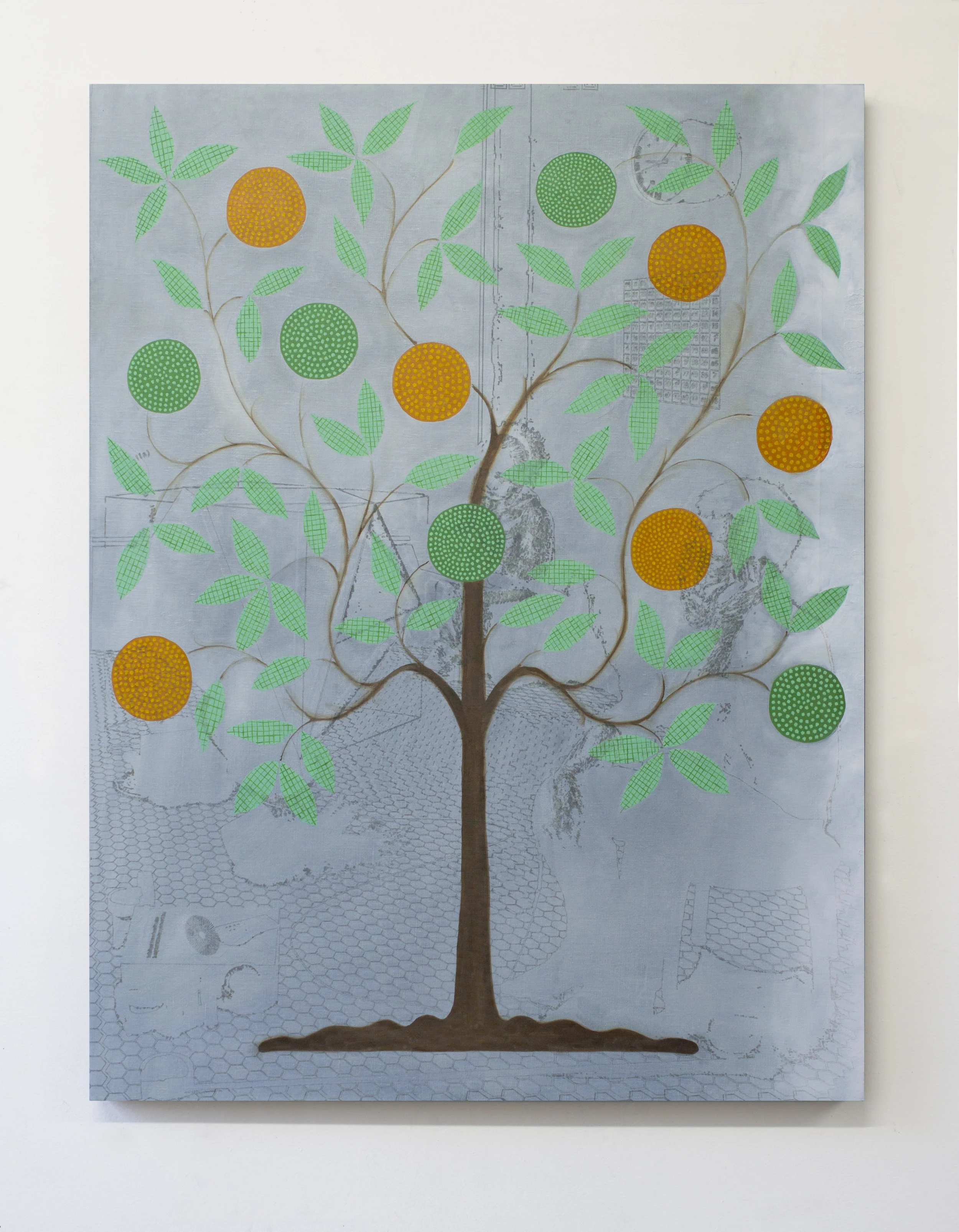 Study for a Shaker Tree 2017 oil on linen 38 x 29 inches
