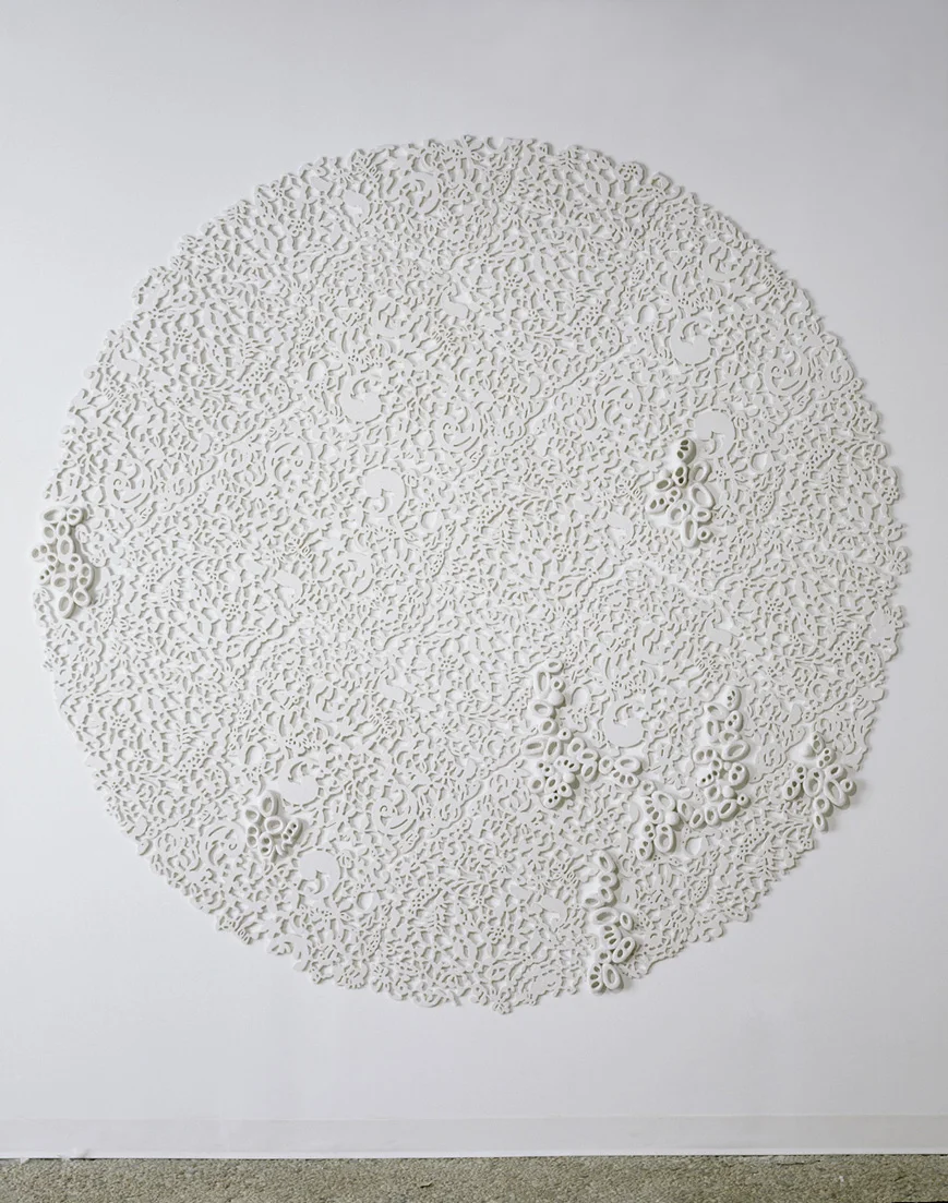 Tondo II, 2006. Cast Resin, 84" diameter