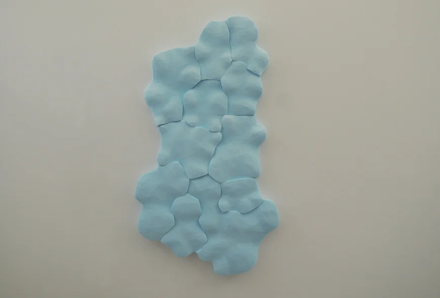 Body of water, your body #2, 2013. Styrofoam, 50"h X 29"w X 2"d