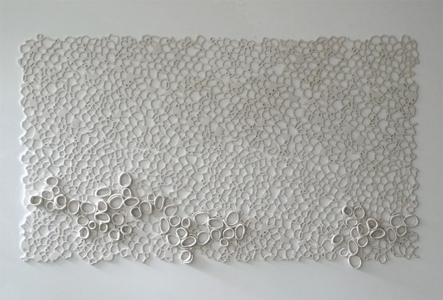 Relief XIX, 2011. Cast Resin, 51"h x 89"w x 3"d