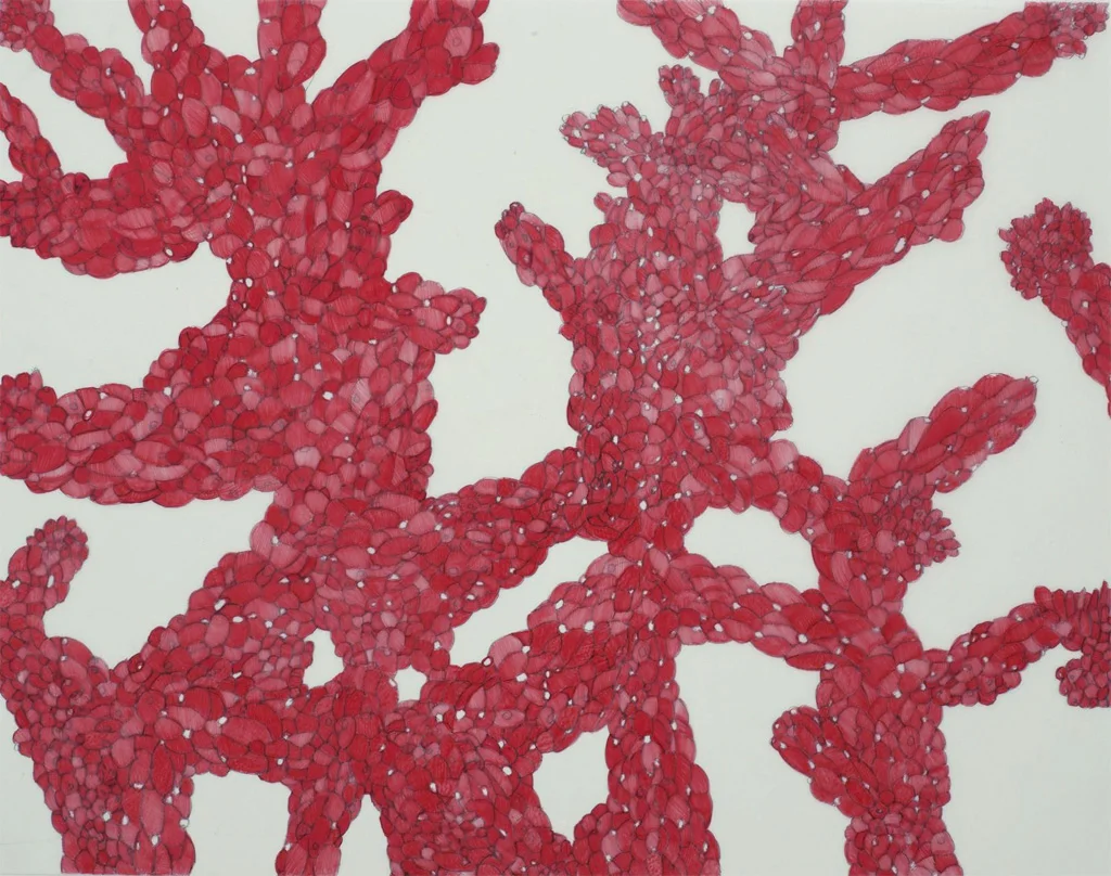 Desert San Luis Potosi #7, 2008. Color pencil on vellum, 11"h X 14"w.