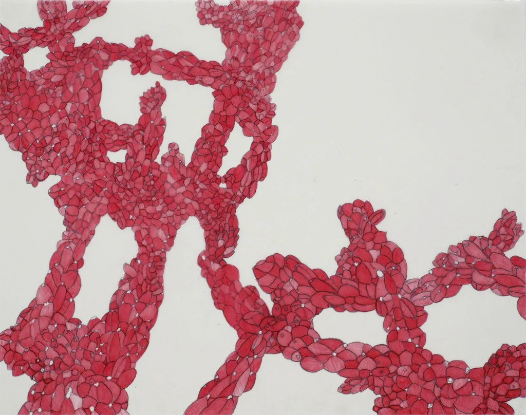 Desert San Luis Potosi #8, 2008. Color pencil on vellum, 11"h X 14"w.