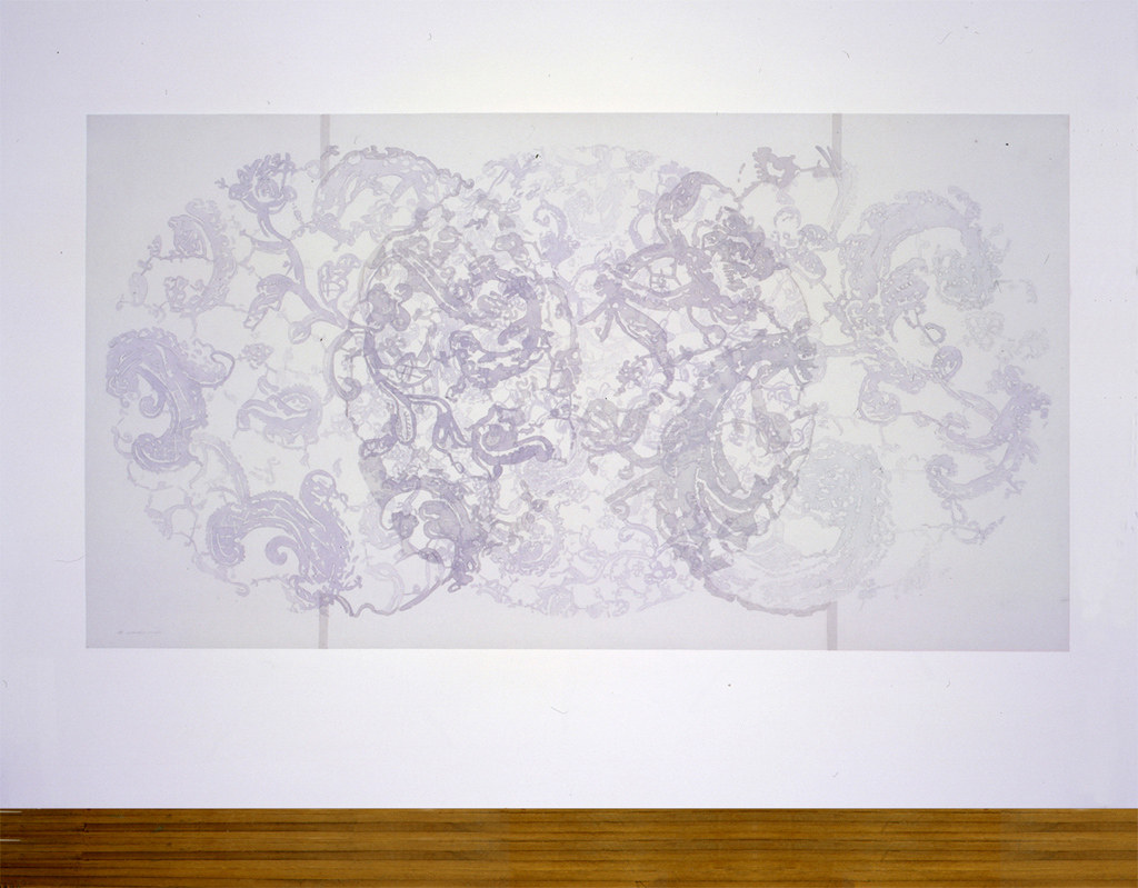 Evanescence II, 1998-1999. Pencil on velum, 46"h x 80"w.