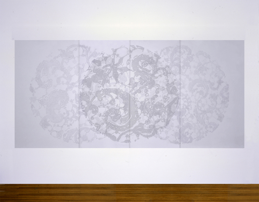 Evanescence III, 1999. Pencil on velum, 72"h x 150"w.
