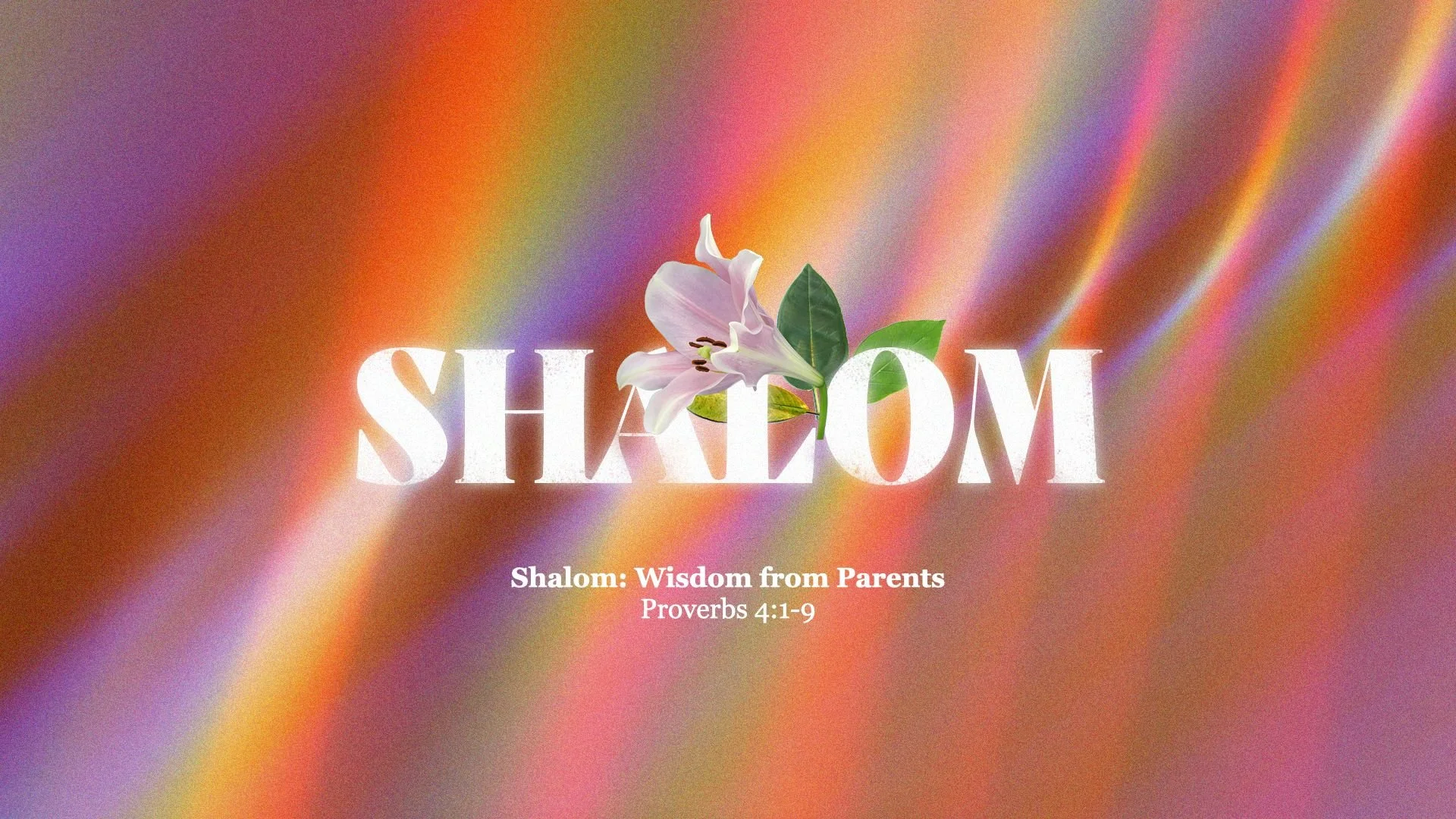 Shalom: Wisdom from Parents