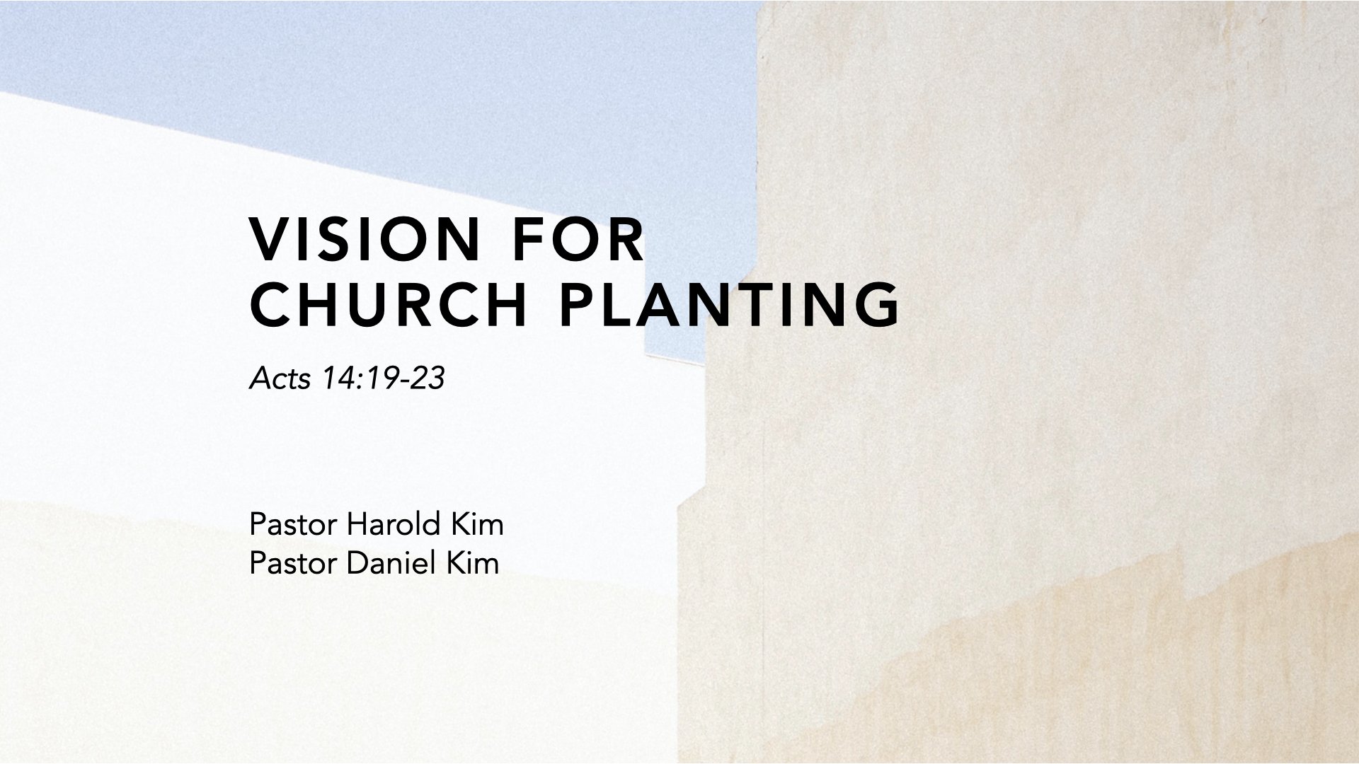 Vision For Church Planting