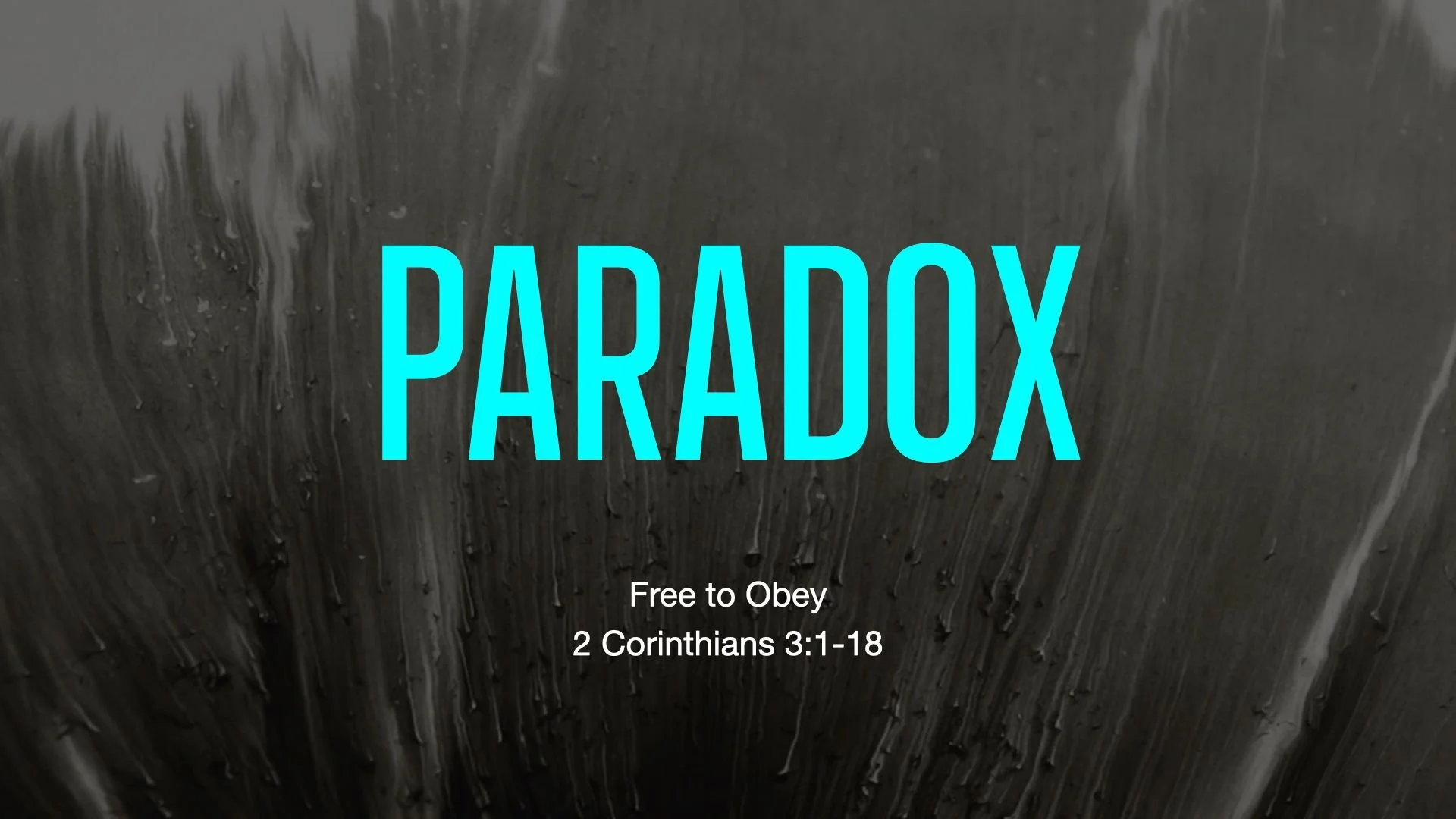 Paradox Series: Free to Obey