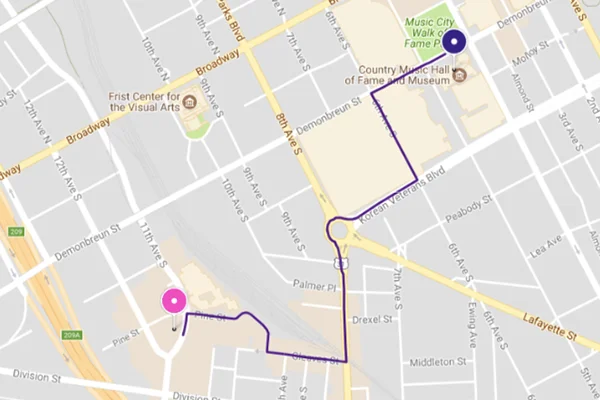 Downtown Nashville to The Gulch - Lyft Nashville.jpg