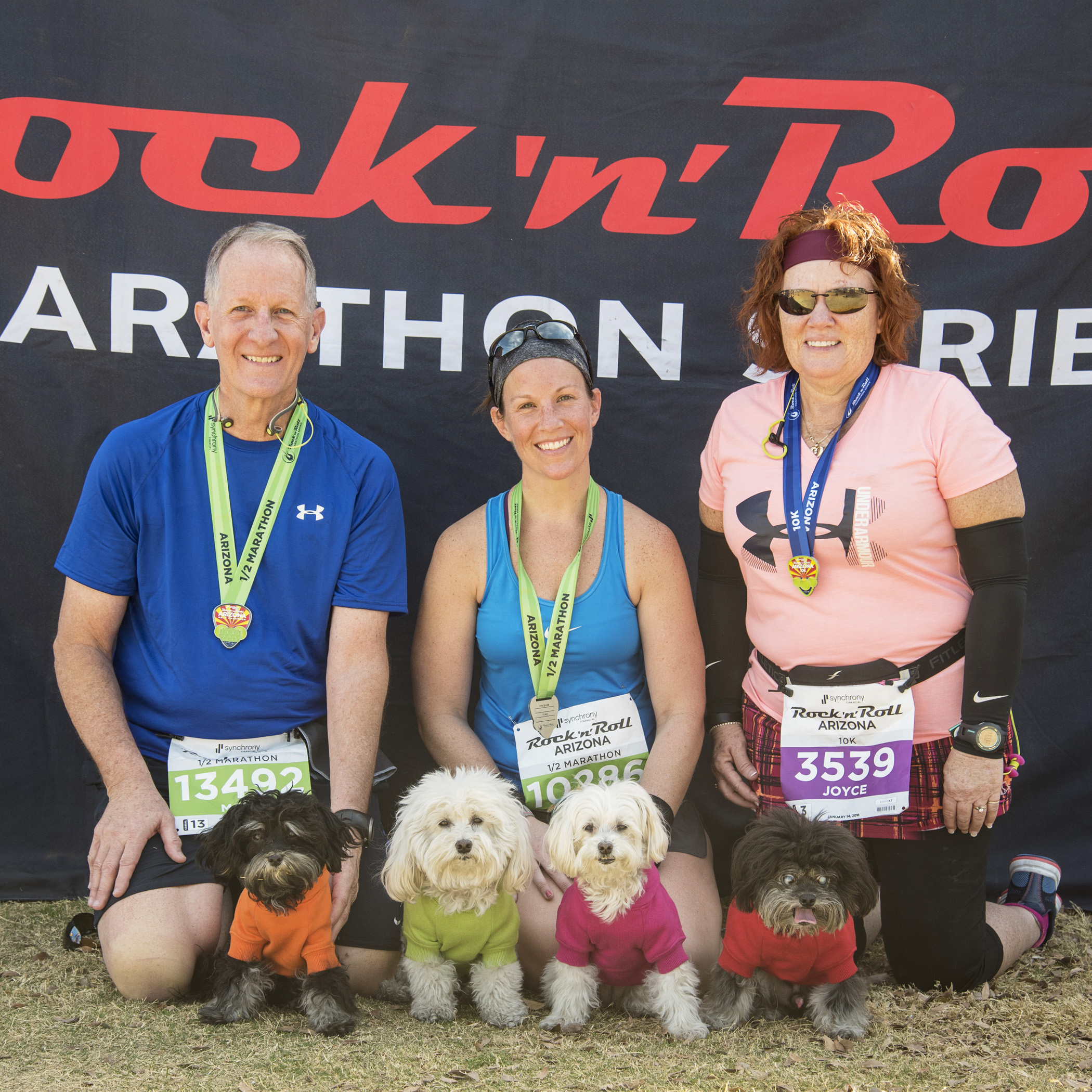  They did it! They crossed the finish line. While they may still be upright, you should have seen them getting up after we took this photo. LOL! 