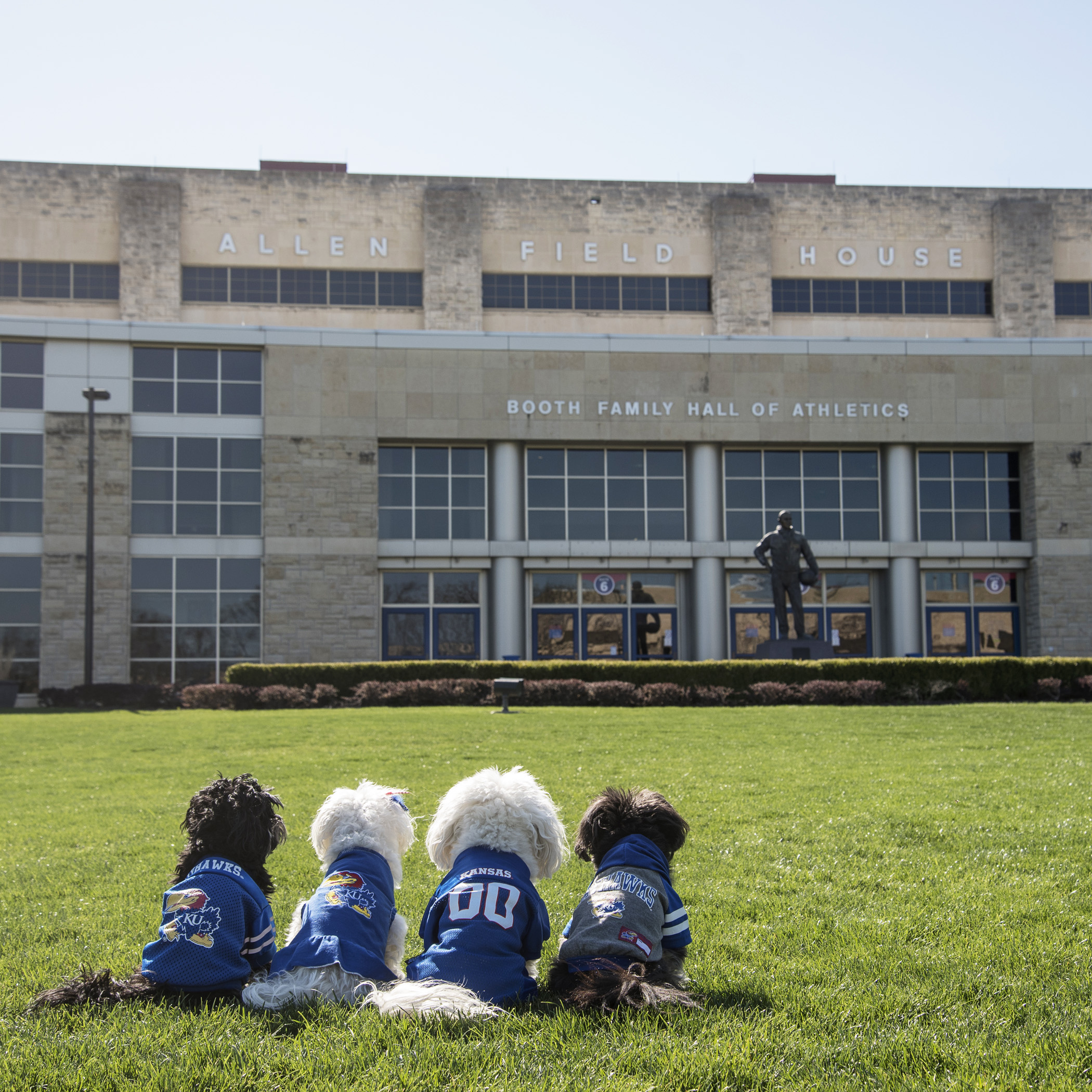  Visiting our parents alma mater, The  #UniversityofKansas , has been on our bucket list for many years. This Spring, we finally had a chance to take a tour of the campus! Of course, our tour had to start at  #AllenFieldHouse …it is the home of  #KUB
