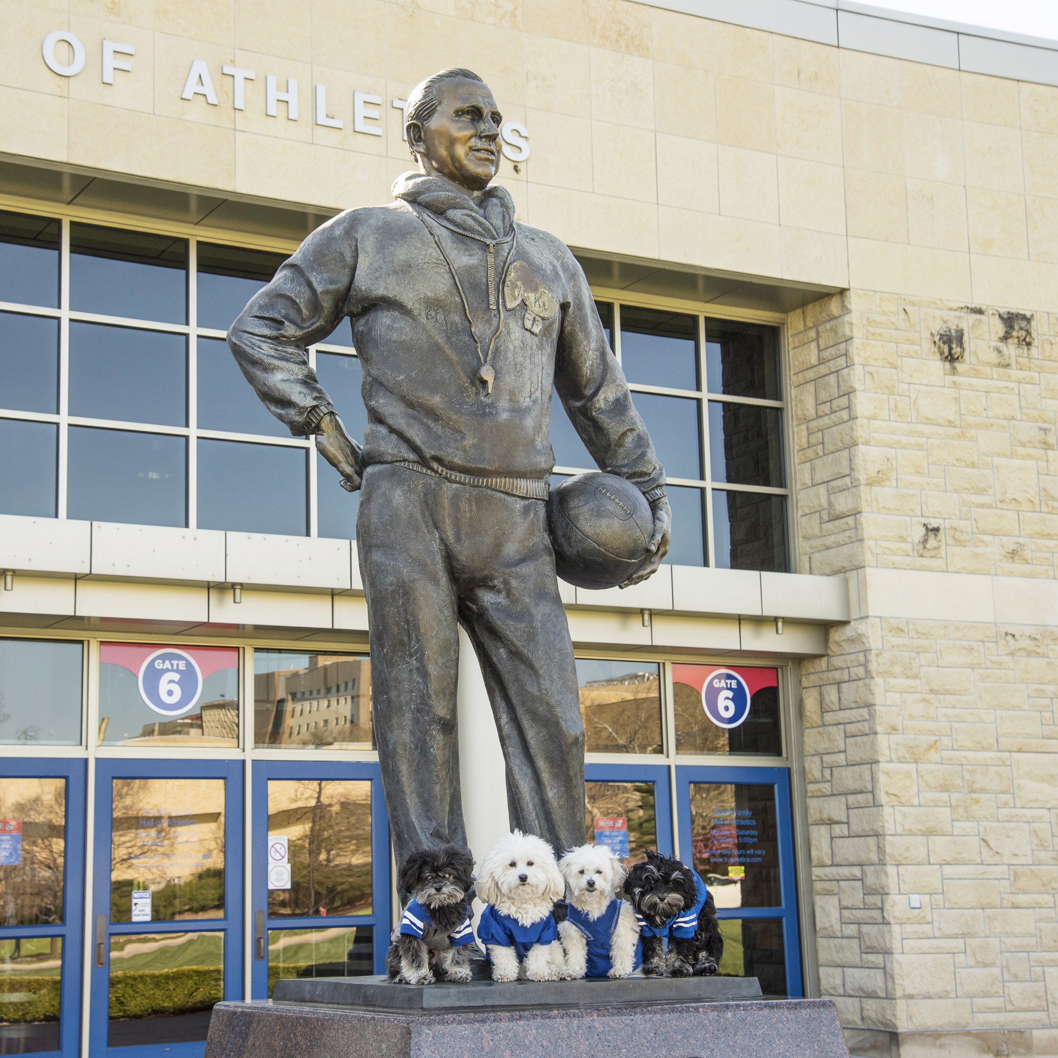  A statue of Phog Allen, who coached KU Basketball for 39 years! 