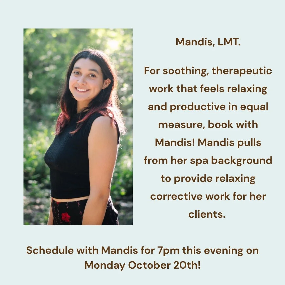 Start your week off right with a deep tissue massage at our South Congress location!