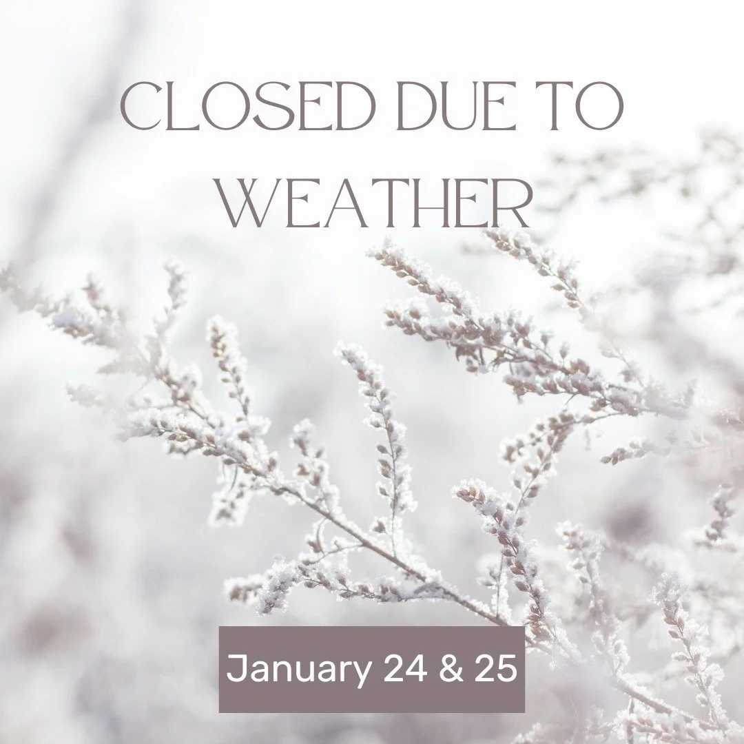 We are closed Saturday January 24th &amp; Sunday January 25th due to the weather! TBD on Monday. Stay safe and warm out there!