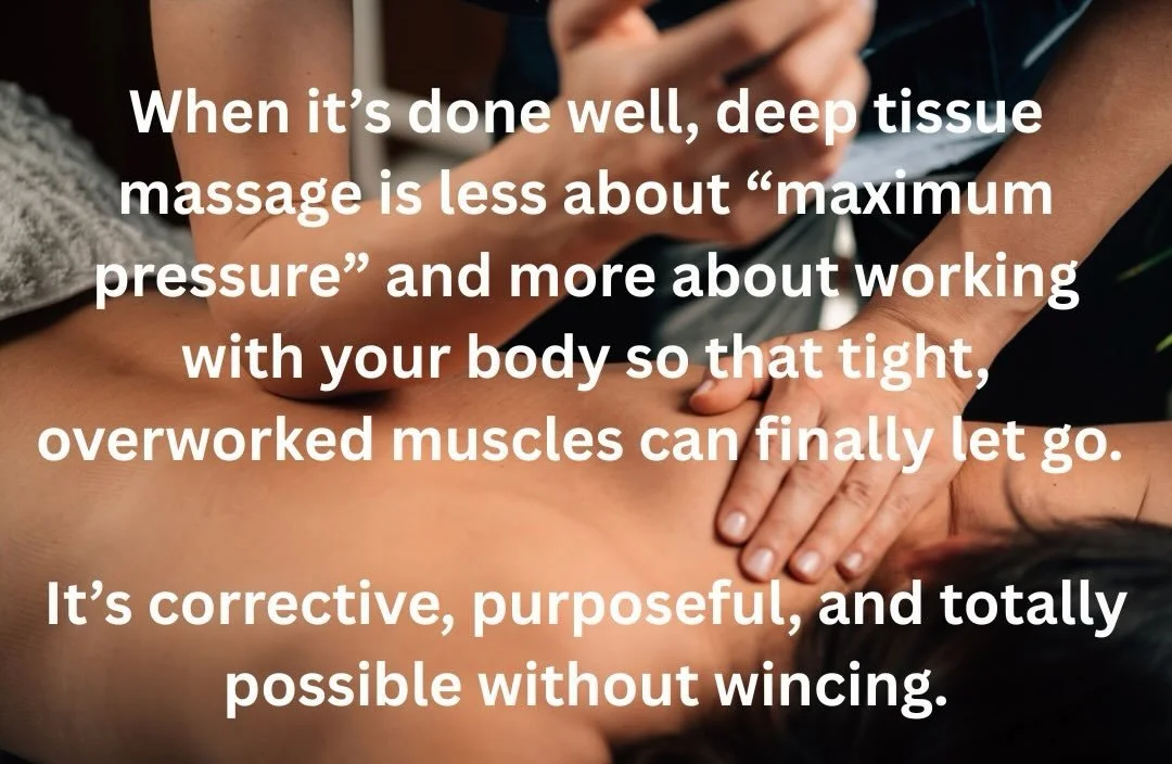 Schedule your next deep tissue massage today!