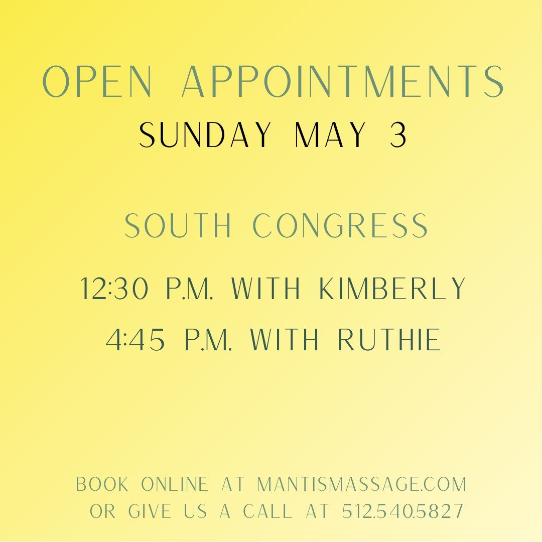 Snag a last minute opening at our South Congress location!