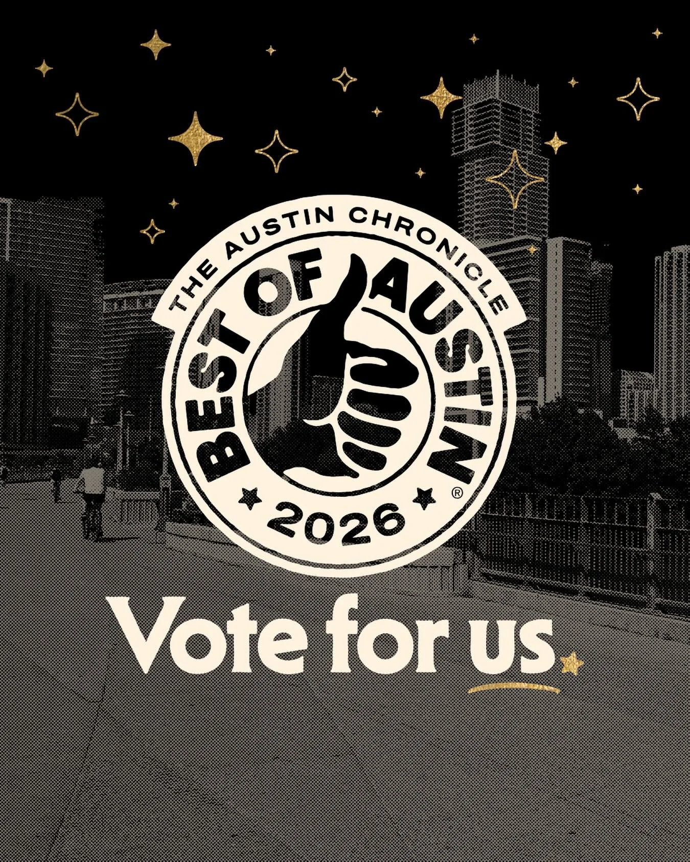 🗳️We&rsquo;re nominated for Best Massage in the @austinchronicle Best of Austin poll! Not to be gauche but we&rsquo;d love to win. If you could take time out of your day to vote for us, we&rsquo;d greatly appreciate it. 🗳️💛