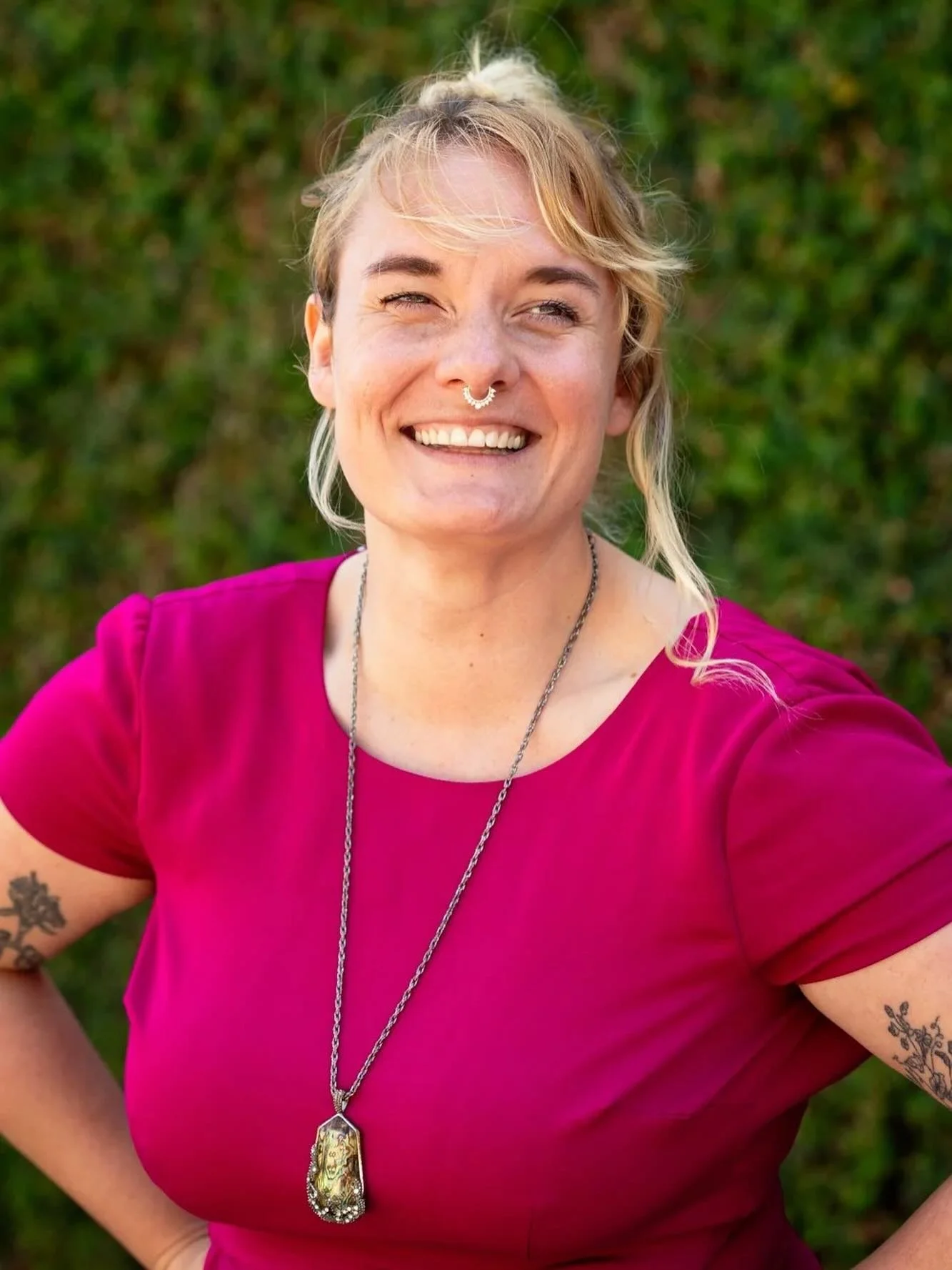Schedule with our therapist Becca at our Airport Boulevard location!

Specialties: Deep Tissue, Pre-Natal/Postpartum, Facial Massage

Deep, deep, deep! Becca has weight-lifter strength that she uses to push through knotted, dense tissue. As both a yo