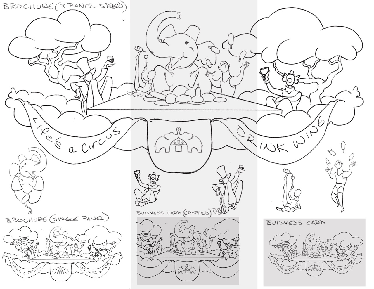 Circus at dinner collateral tests