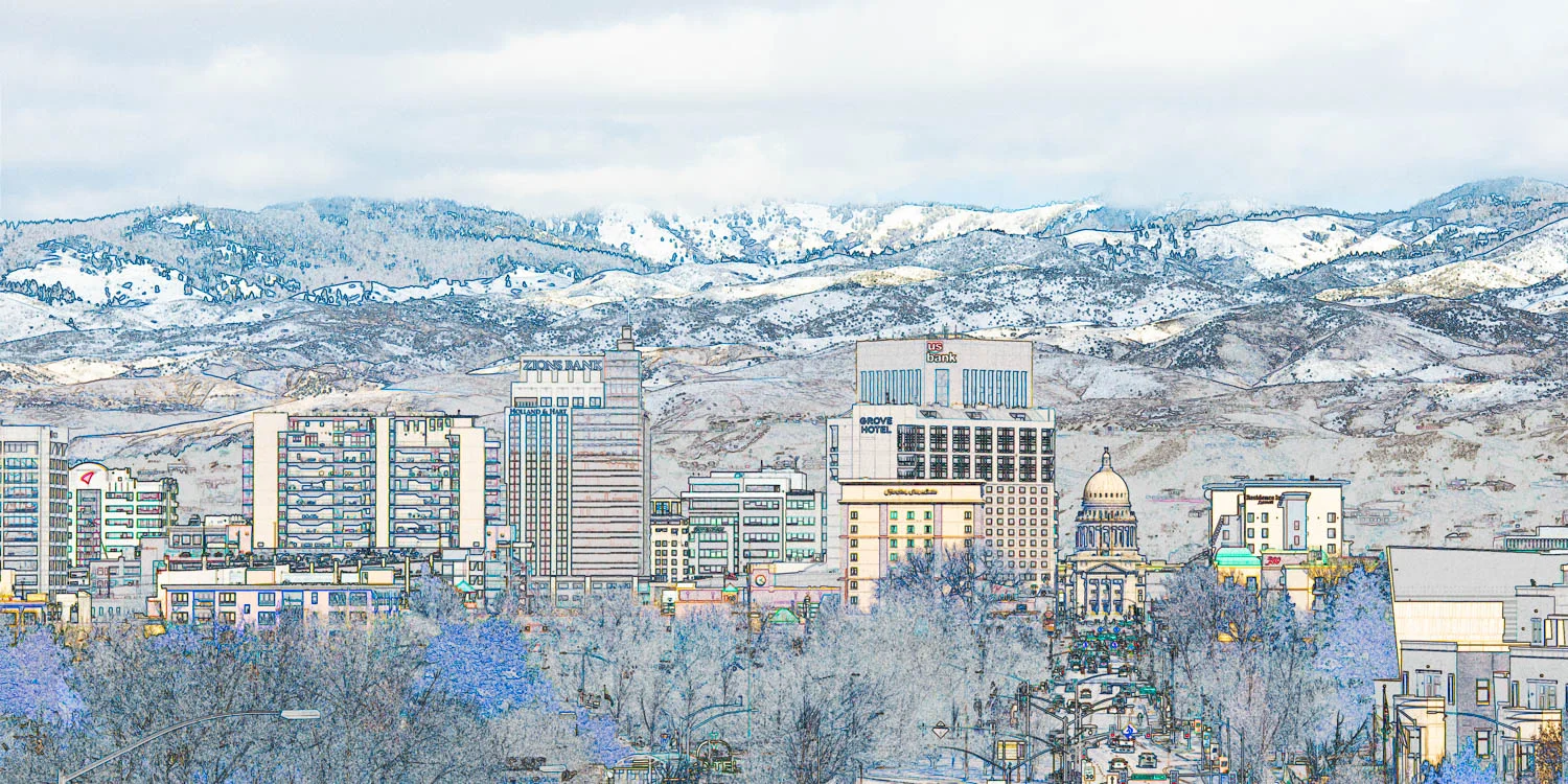 In A Different Light - Boise Skyline