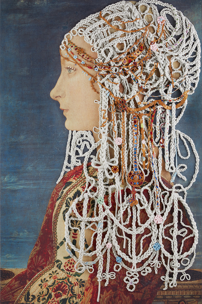 Timeless SALON "Young Lady" , 1234mm * 1860mm, Mixed Media