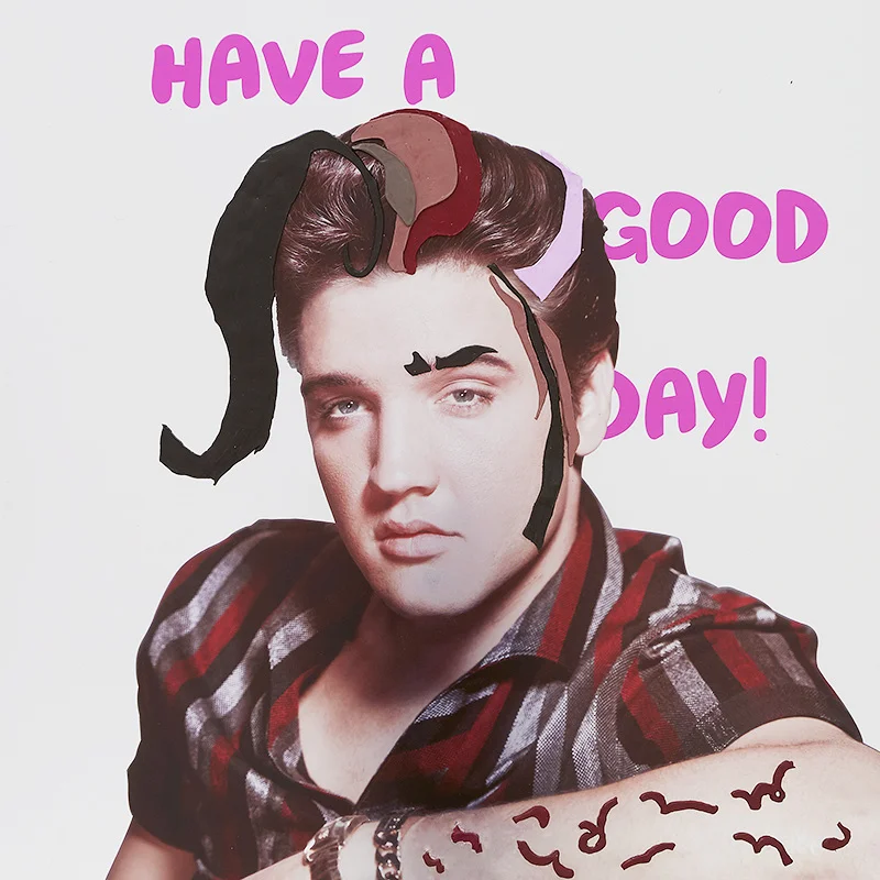 Timeless SALON "Elvis", 850mm * 850mm, Mixed Media