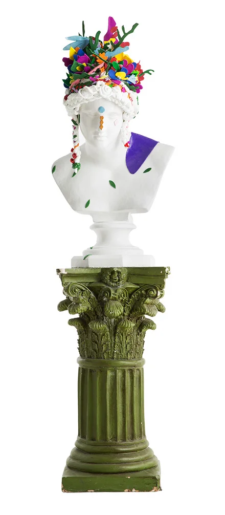 Timeless SALON "Flora", 480mm * 830mm * 400mm, Mixed Media on Statue