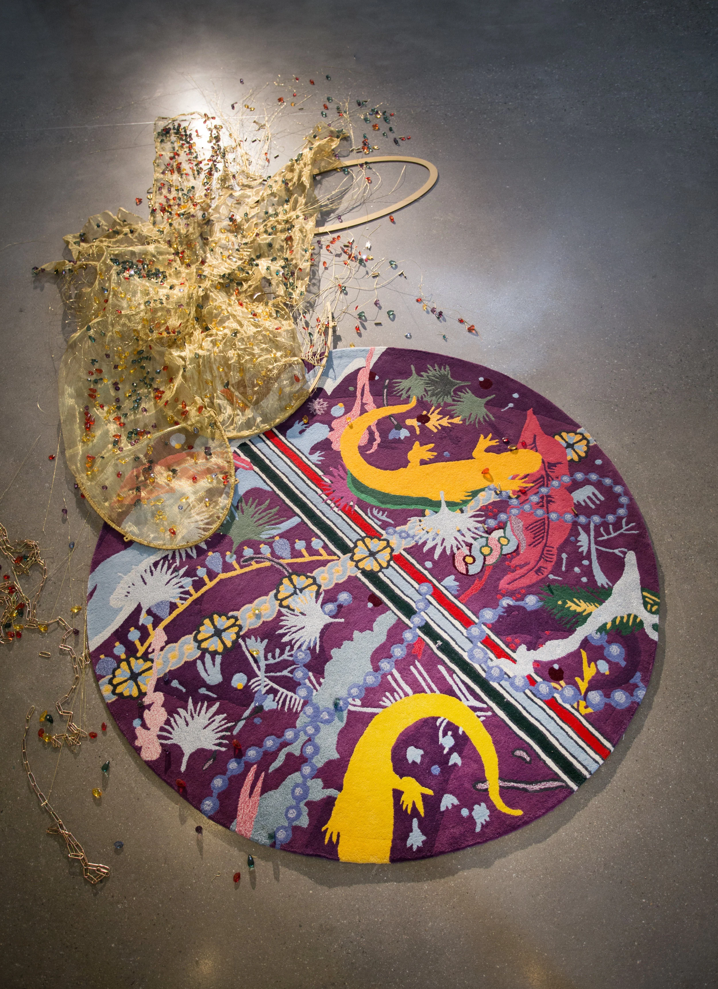 Reflection Pond, 2000mm * 2000mm, Wool, Silk, Hand-tufted Carpet