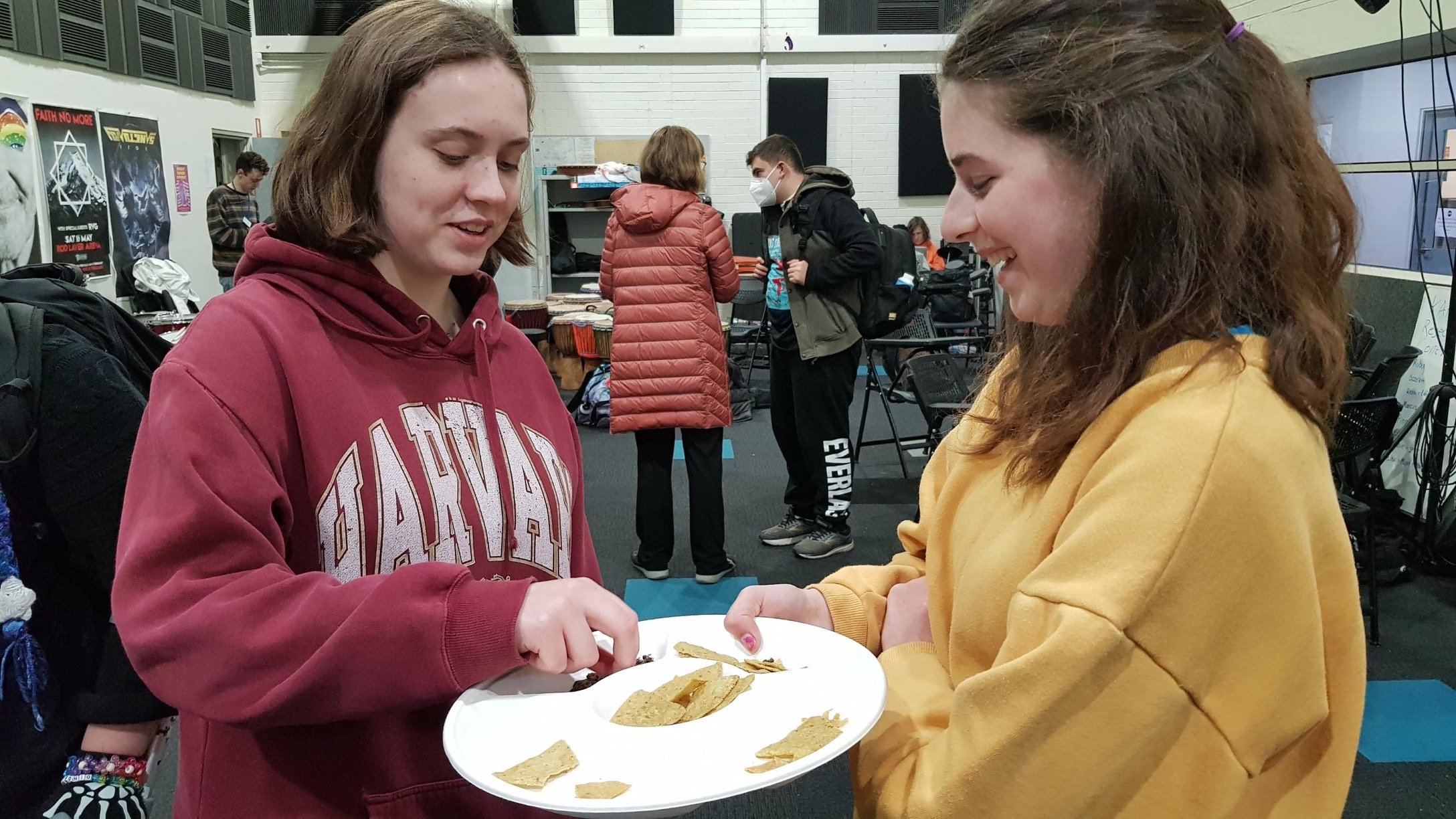 Insect tasting including cricket corn chips, cricket cookies and various crunchy variations of insect goodness.