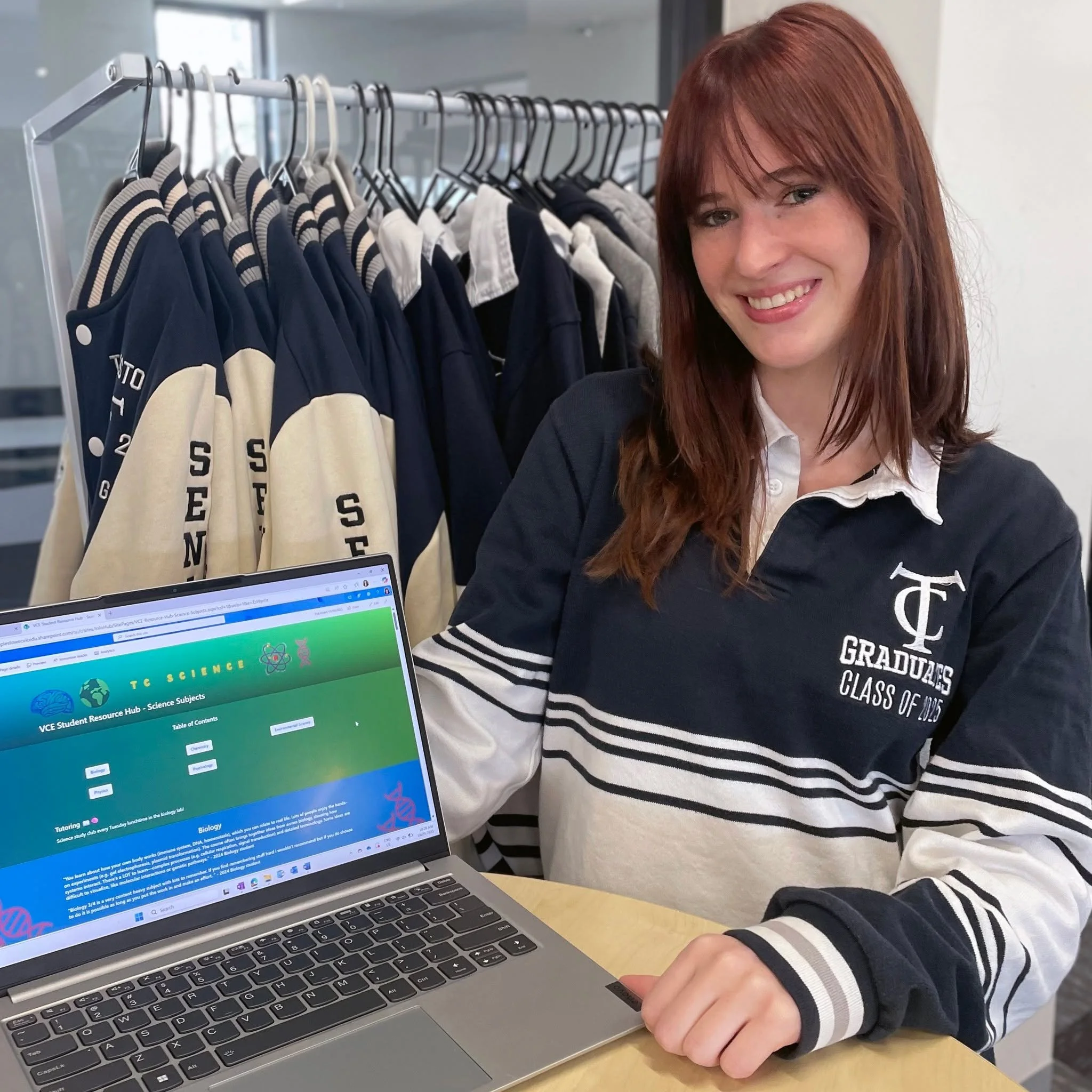 📚 Meet Abby &ndash; our School Captain who&rsquo;s leaving behind a powerful legacy!
Abby spent over 100 hours building a VCE Student Resource Hub 💻 &ndash; a one-stop website with subject reviews, notes, practice exams + more. 

Her goal? To help 
