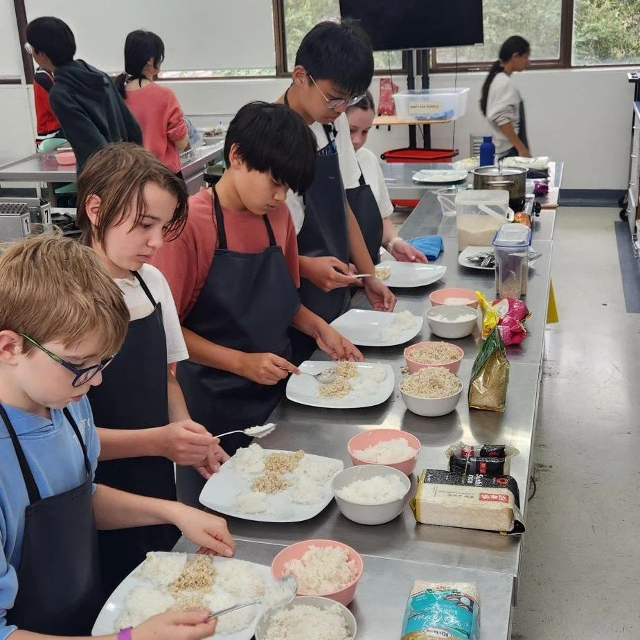 🌱🍴 Our Food Tech students have been busy in the kitchen and garden this semester!

They&rsquo;ve been planting herbs and veggies 🥕, exploring sustainable food practices, and learning all about rice 🍚 &ndash; from its global importance to cooking 