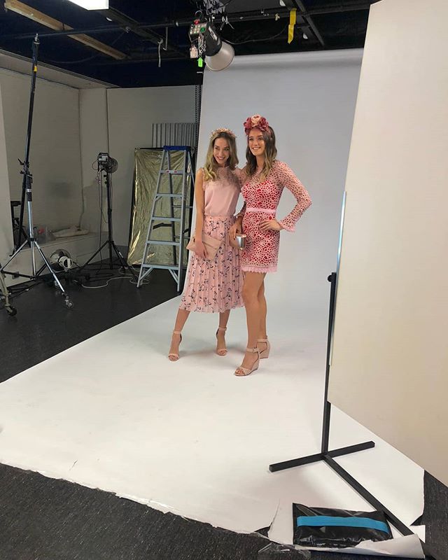 Florals, pastels, lace and texture, the perfect combination to create the ultimate Oaks Day outfit, Here's some inspo for you from #behindthescenes shooting for the #heraldsun recently. #work #getthelook