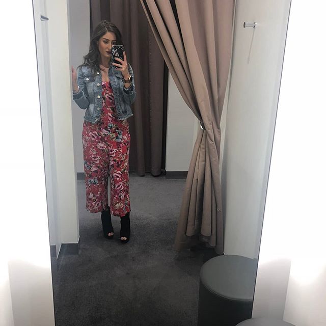 Been out in the stores with clients a lot these past weeks and am loving my @targetau #danniminoguepetits denim jacket. Perfect with my @forevernew_official jumpsuit. Another to add to the collection...&nbsp;🙄&nbsp;#jumpsuitaddition #sundaystyle