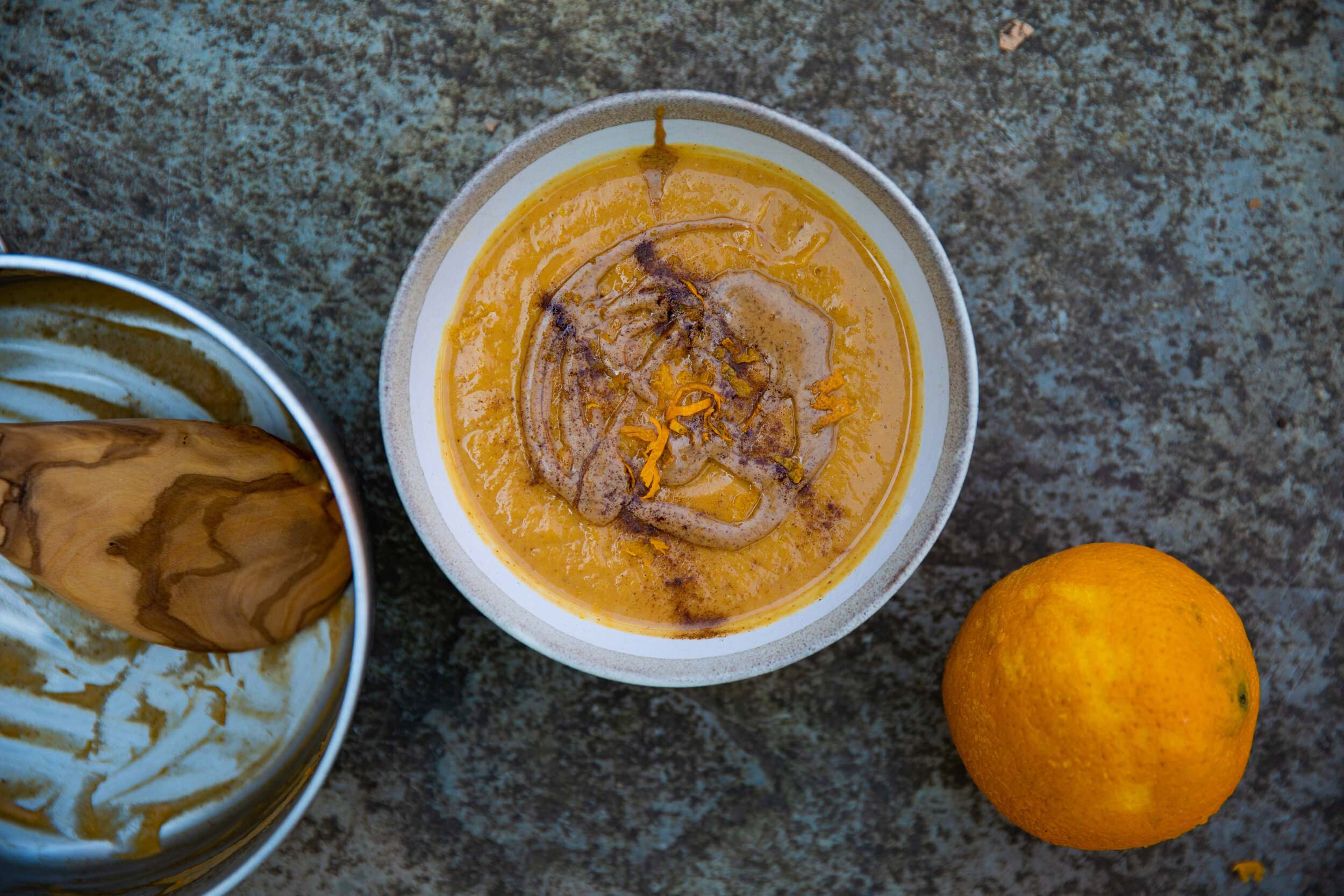 SWEET POTATO AND ORANGE PORRIDGE