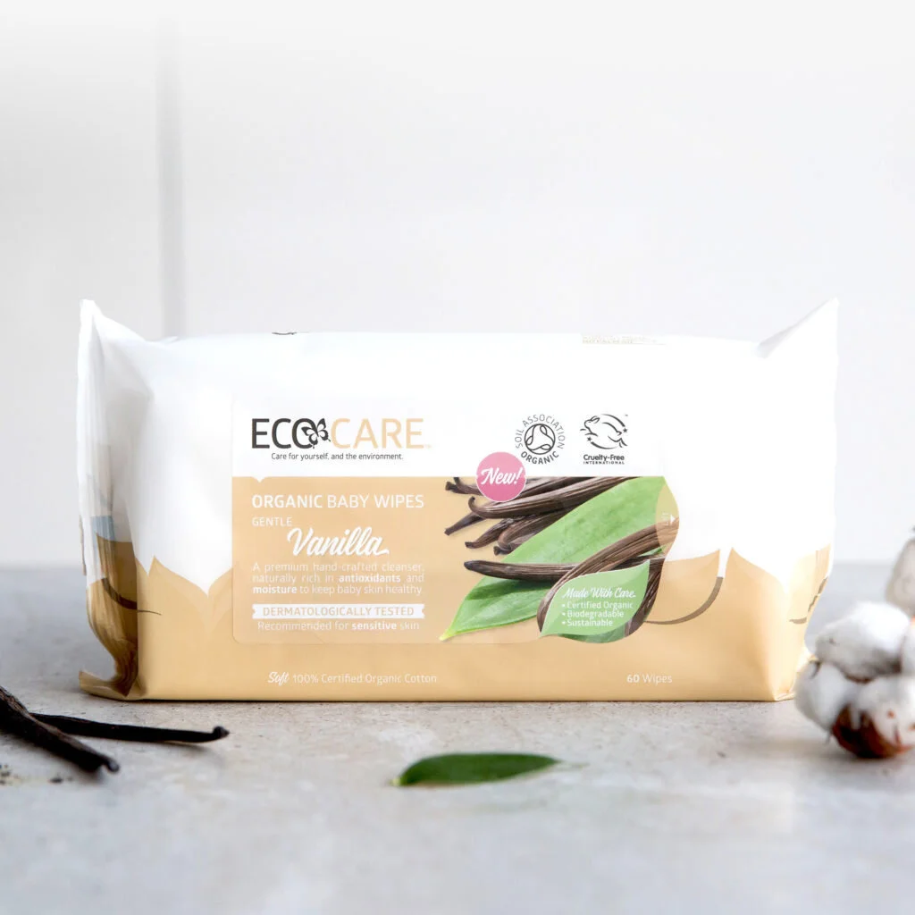 ECOCARE Biodegradable Organic Facial Wipes