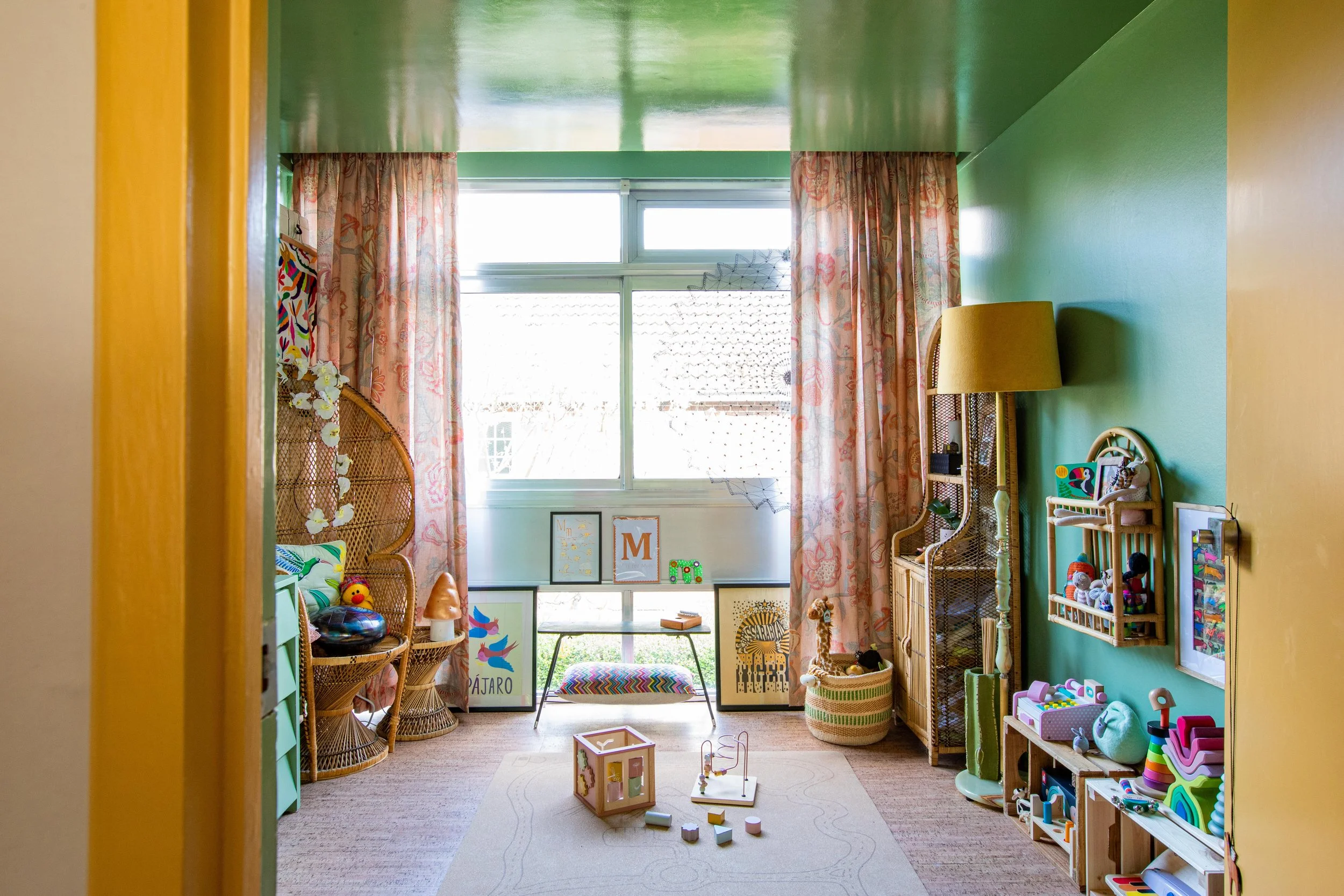 TWO SHADES OF GREEN - TRANSFORMING MY UPSTAIRS 